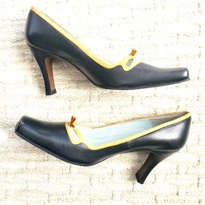 Anthropologie Audley Leather Heels Size 38.5 (8.5)